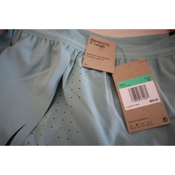 Nike CJ7837 Men's Sz XL Mineral Green Aeroswift ADV 2” Running Racing Shorts - Picture 5 of 8
